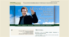 Desktop Screenshot of degamatasaciones.com